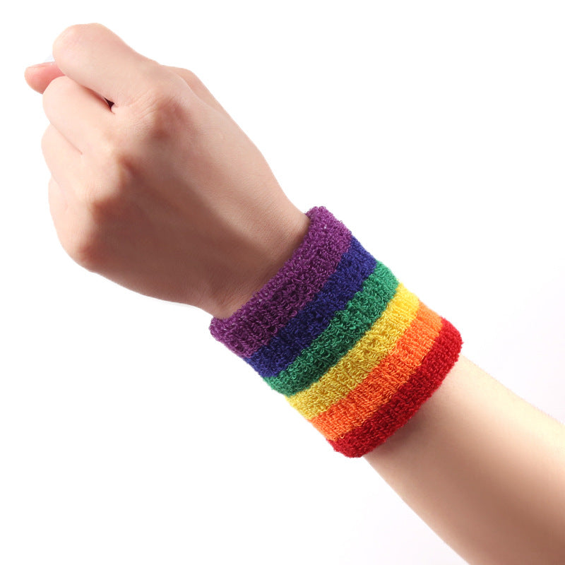 Rainbow Sports Wristband for Badminton & Fitness