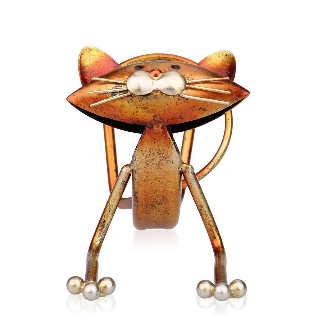 Modern Metal Yoga Cat Wine Rack Home Decoration Craft
