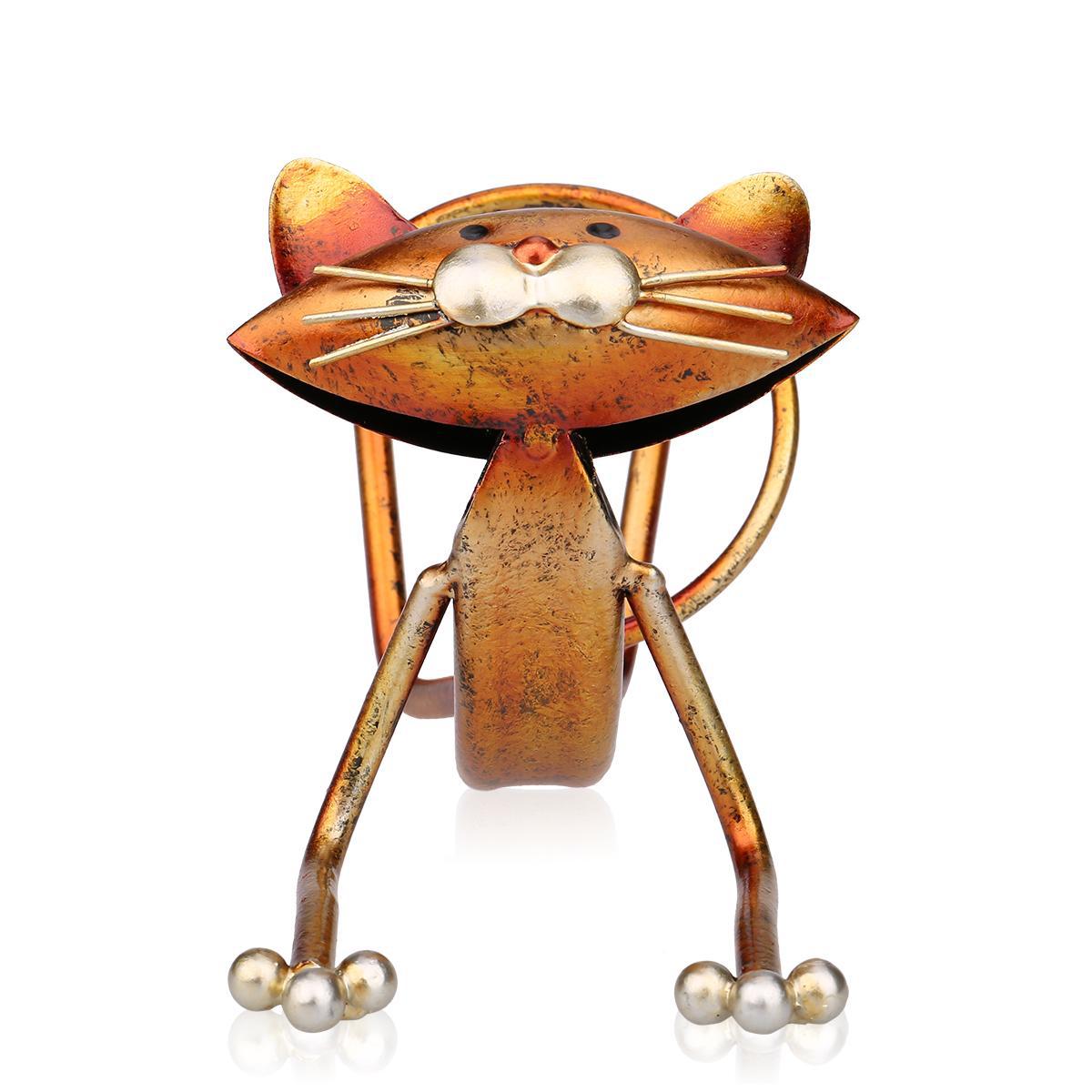 Modern Metal Yoga Cat Wine Rack Home Decoration Craft
