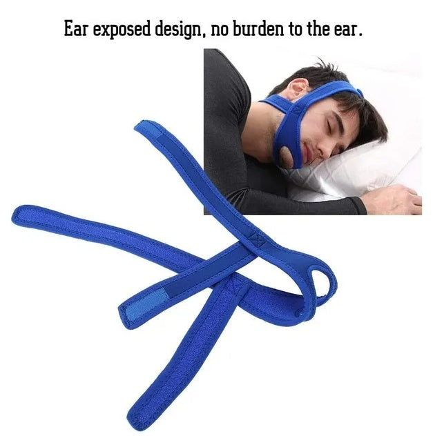 Snore Stop Anti Snoring Chin Strap Sleep Apnea Belt Snoreless Sleep Jaw Solution