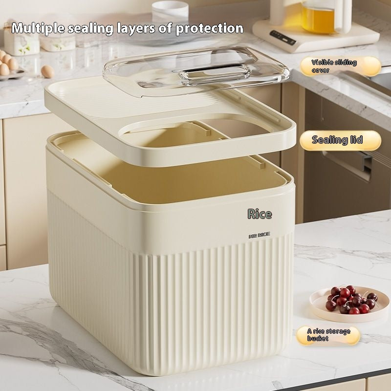 Moisture-proof Sealed Rice Pot Rice Grain Box Rice Bin Storage Box
