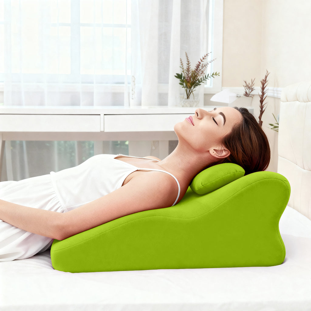 Ergonomic Spinal Posture Support & Multi-Functional Bed Pillow -green