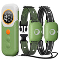 Dog Shock Collar with Remote - 2600Ft Training Collar for Dogs Large Medium Small with 3 Modes Beep Vibration Safe Shock IPX7 Waterproof Electric Collar for 2 Dogs（Green）