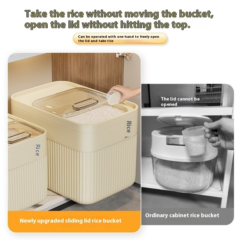 Moisture-proof Sealed Rice Pot Rice Grain Box Rice Bin Storage Box