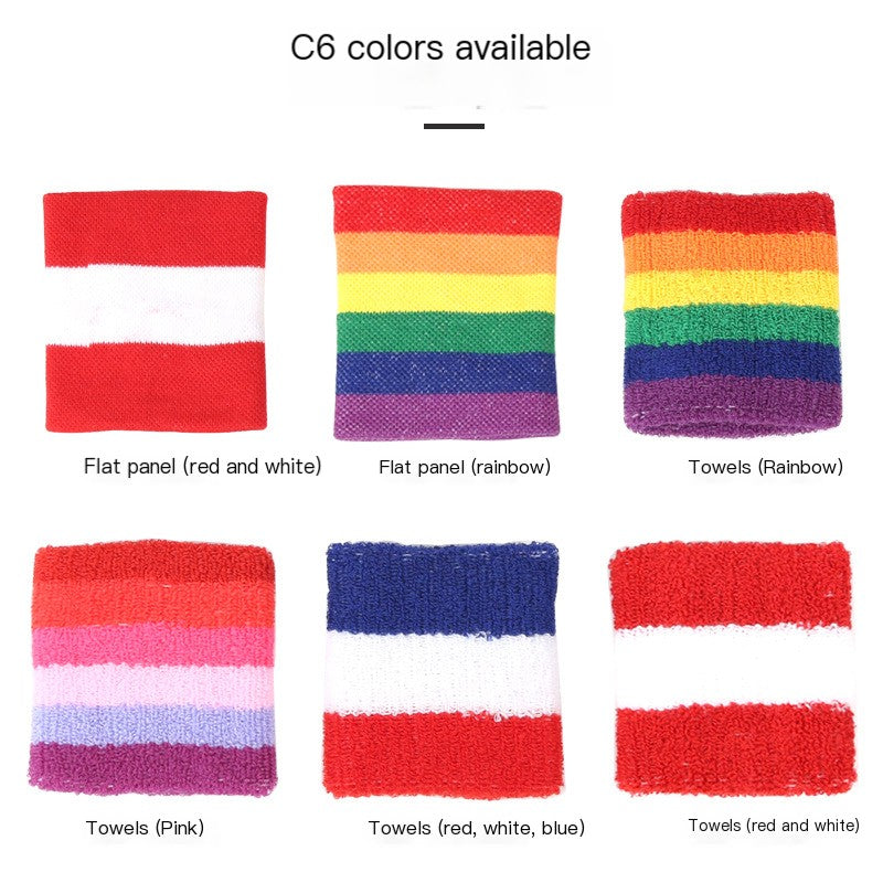 Rainbow Sports Wristband for Badminton & Fitness